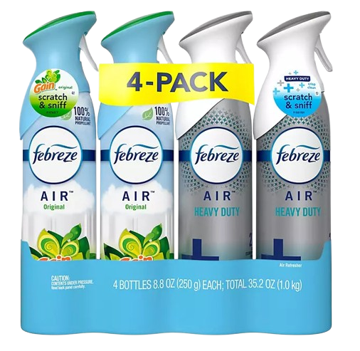 Febreze Air Effects Air Freshener Spray - 4/Pack