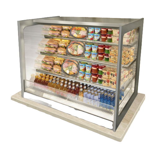 Federal Industries Italian Glass Refrigerated Counter Display Case Self-Service