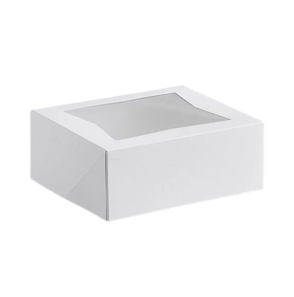 Donut/Bakery Box Auto Pop-Up Window White 10" x 8" x 4" - 100/Case