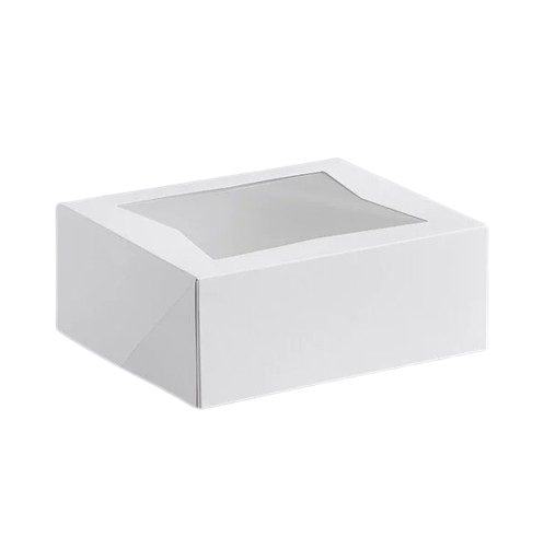 Donut/Bakery Box Auto Pop-Up Window White 10" x 8" x 4" - 100/Case