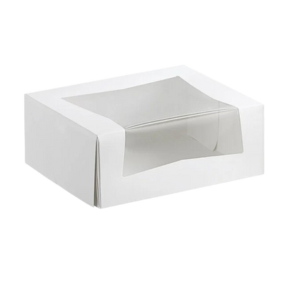 Bakery/Cake Box Auto Popup Window White 9" x 7" x 3.5" - 200/Case