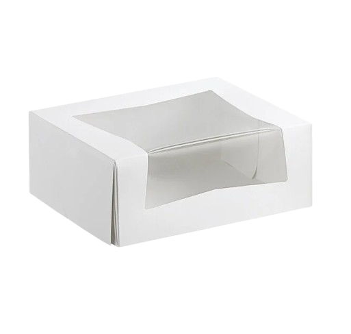 Bakery/Cake Box Auto Popup Window White 9" x 7" x 3.5" - 200/Case