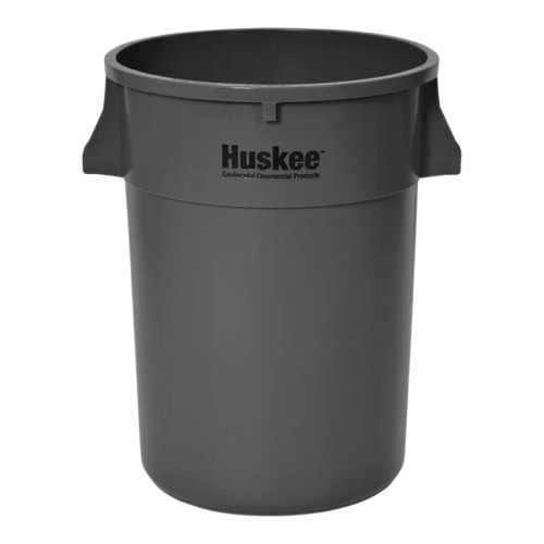 Huskee Gray Round Trash Can 44 Gallon