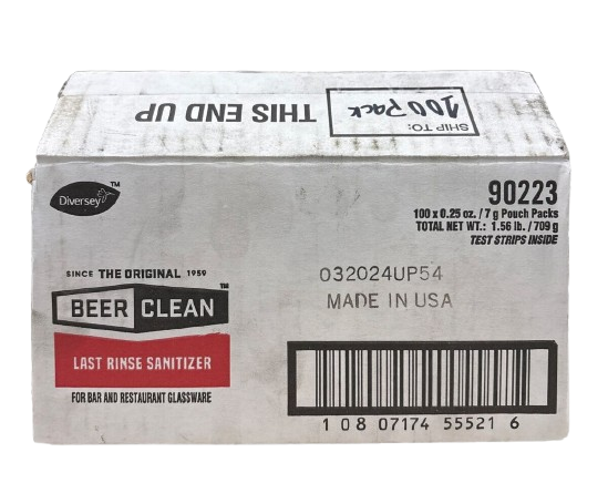 Beer Clean Last Rinse Glass Sanitizer - 100 Packs/Case