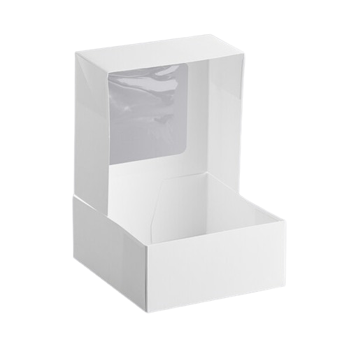 Bakery/Cake Box Auto Pop Up Window White 9" x 9" x 4" - 150/Case