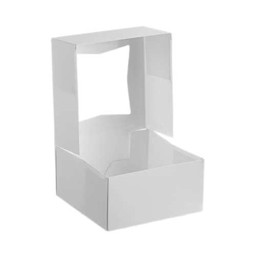 Bakery/Cake Box Auto-Popup Window White 6" x 6" x 3"