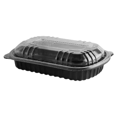 Anchor Half Slab Rib Microwavable Container Combo 22 oz. M1070 - 100/Case