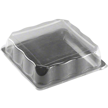 EMI Yoshi Square PET Dome Lid Clear 18" x 18" EMI-1818LP - 40/Case