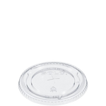 Solo Clear Flat Lid With Straw Slot For 16-24 oz. Cup 626TS - 1000/Case