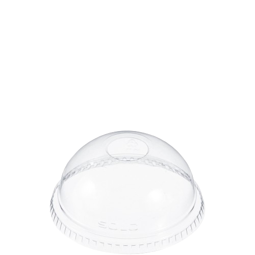 Dart Mfg. Clear Dome Lid With 1" Hole For 9-12 oz. Clear Cups DLR662 - 1000/Case