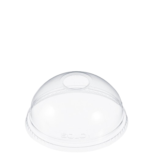 Dart Mfg. Clear Dome Lid With 1" Hole For 16-24 oz. Clear Cups DLR626 - 1000/Case