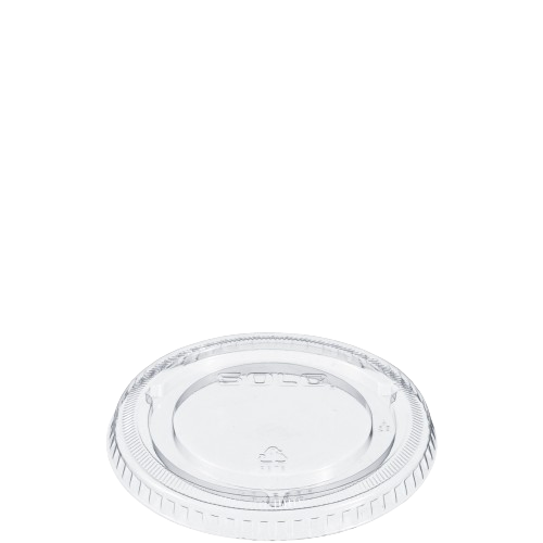 Solo Clear Non-Vented Flat Lid For 9-12 oz. Cups 662TP - 1000/Case