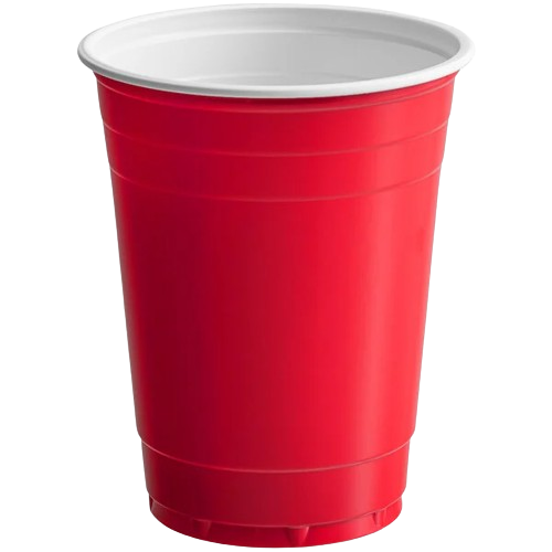 Red Plastic Cup 16 oz. - 50/Pack