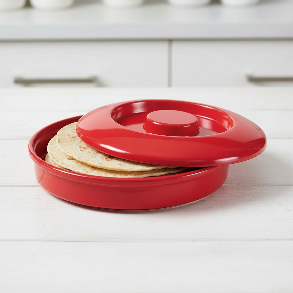 GET Enterprise Tortilla Server Melamine Red 7.75" D TS-800-R