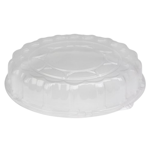 Pactiv Clear Plastic Dome Lid For 18" Party Tray P9818 - 50/Case