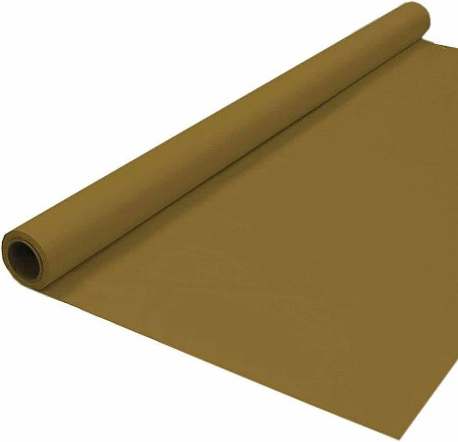 Table Cover Gold Plastic 40" x 100'
