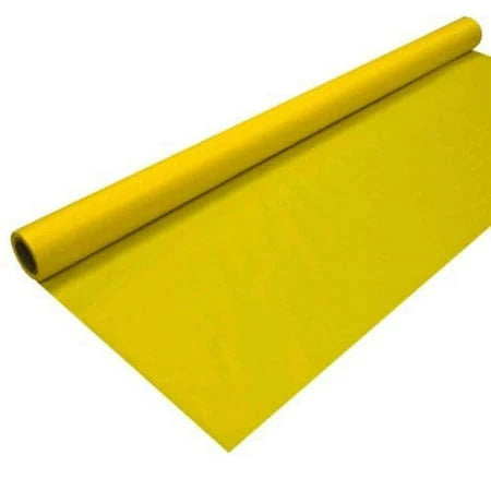 Table Cover Yellow Plastic 40" x 100'