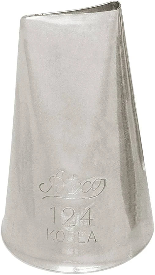 Ateco Stainless Steel Piping Tip Rose Leaf #124