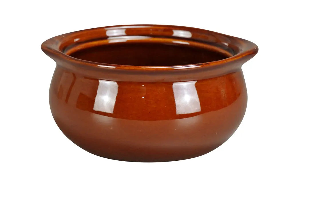 Yanco Caramel Onion Soup Crock Ceramic 10 oz. OS-12-B - 24/Case