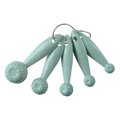 Nordic Ware Bundt Measuring Spoons 1 Tbsp 1 tsp .5 tsp .25 tsp .13 tsp 4.88" x 1.5" x 3.13" Green BPA-Free and Melamine Free High-Heat Plastic