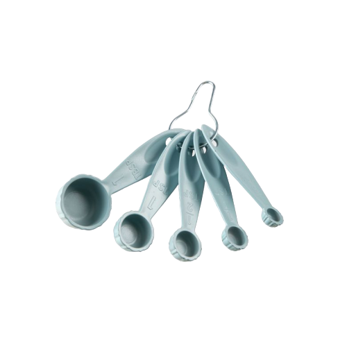 Nordic Ware Bundt Measuring Spoons 1 Tbsp 1 tsp .5 tsp .25 tsp .13 tsp 4.88" x 1.5" x 3.13" Green BPA-Free and Melamine Free High-Heat Plastic