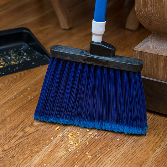 Malish Corporation Angled Broom Head With Handle Blue