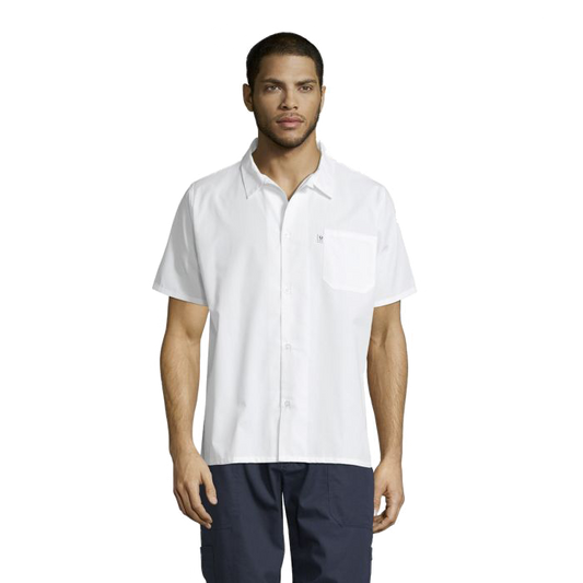 Uncommon Threads Mesh Utility Shirt XS White Unisex 65/35 Poly/Cotton Poplin