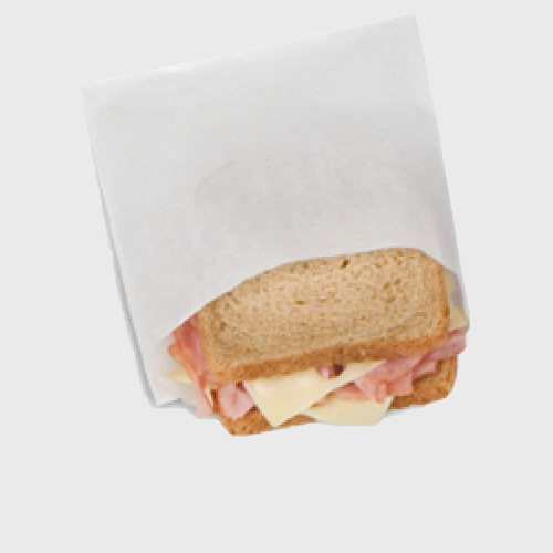 White Double Open Plain Sandwich Bags - 1000/Case