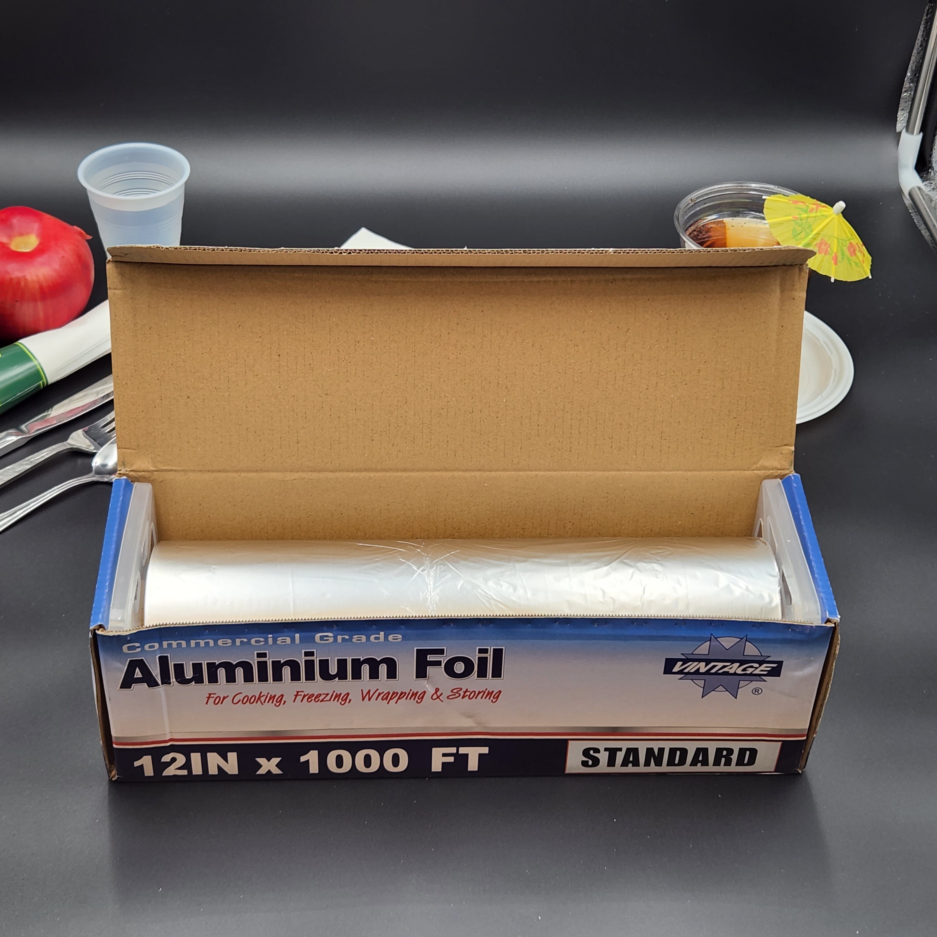 Standard Food Service Aluminum Foil Roll 12" X 1000' - 1 Roll