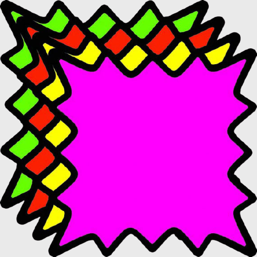 Ultra Glo Burst Sign Card Label - 100/Roll