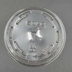 Solo Flat Lid With Straw Slot For 9-10 oz. Cup 610TS  - 1000/Case
