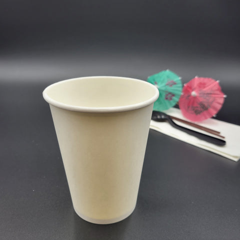 White Paper Hot Cup 12 oz. - 1000/Case