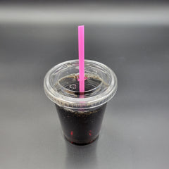 Solo Plastic Flat Lid With Straw Slot For 9-12 oz. Cup 662TS - 1000/Case