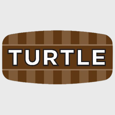 Mini Flavor Label Turtle - 1,000/Roll