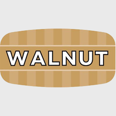 Mini Flavor Label Walnut - 1,000/Roll