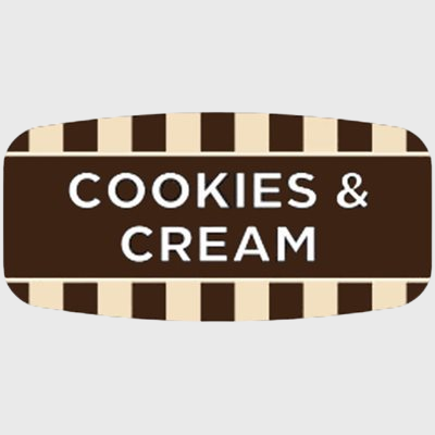 Mini Flavor Label Cookies & Cream - 1,000/Roll