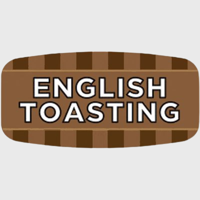 Mini Flavor Label English Toasting - 1,000/Roll