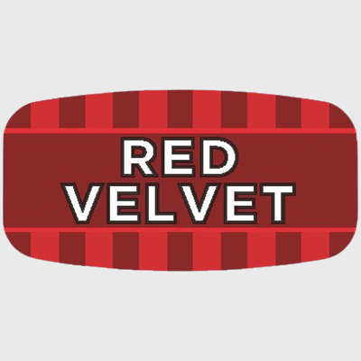 Mini Flavor Label Red Velvet - 1,000/Roll