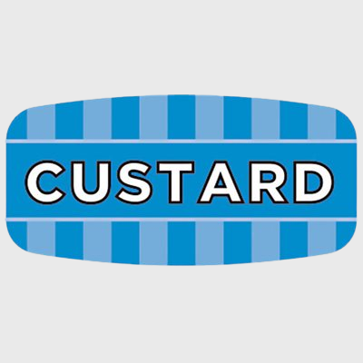 Mini Flavor Label Custard - 1,000/Roll