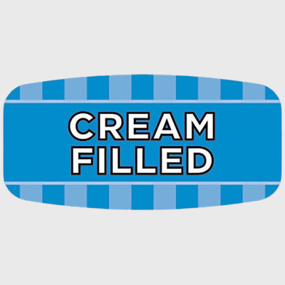 Mini Flavor Label Cream Filled - 1,000/Roll