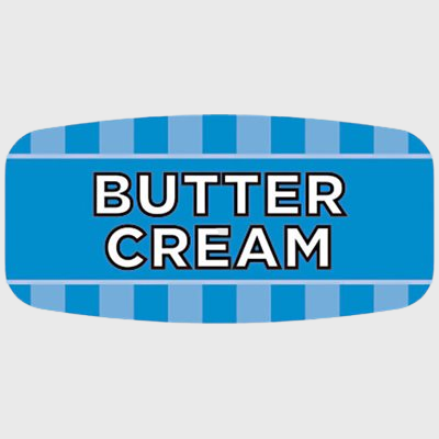 Mini Flavor Label Butter Cream - 1,000/Roll