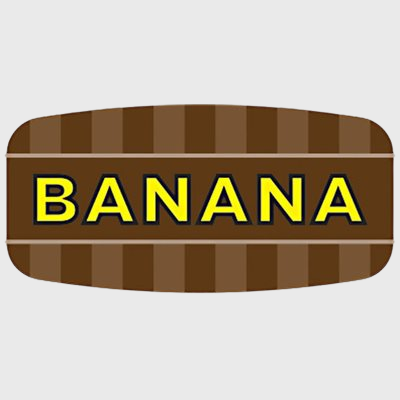 Mini Flavor Label Banana - 1,000/Roll
