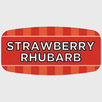 Mini Flavor Label Strawberry Rhubarb - 1,000/Roll