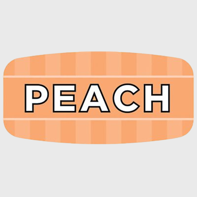 Mini Flavor Label Peach - 1,000/Roll