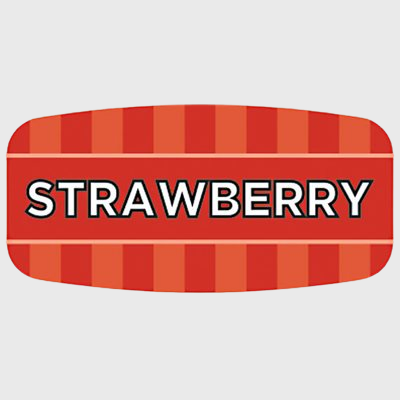 Mini Flavor Label Strawberry - 1,000/Roll