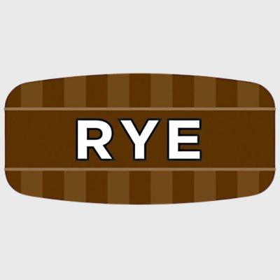 Mini Flavor Label Rye - 1,000/Roll