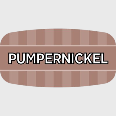 Mini Flavor Label Pumpernickel - 1,000/Roll
