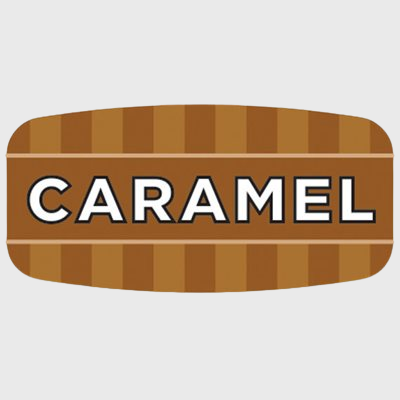 Mini Flavor Label Caramel - 1,000/Roll
