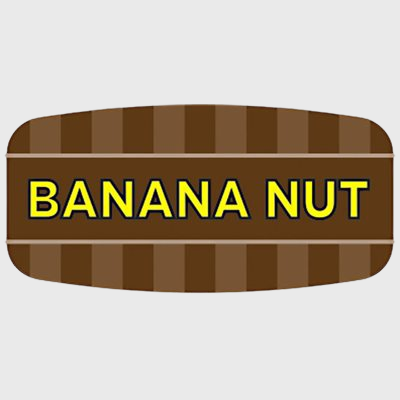 Mini Flavor Label Banana Nut - 1,000/Roll