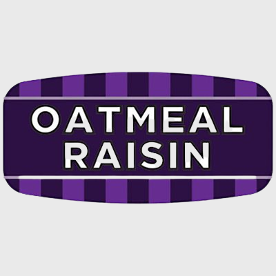 Mini Flavor Label Oatmeal Raisin - 1,000/Roll